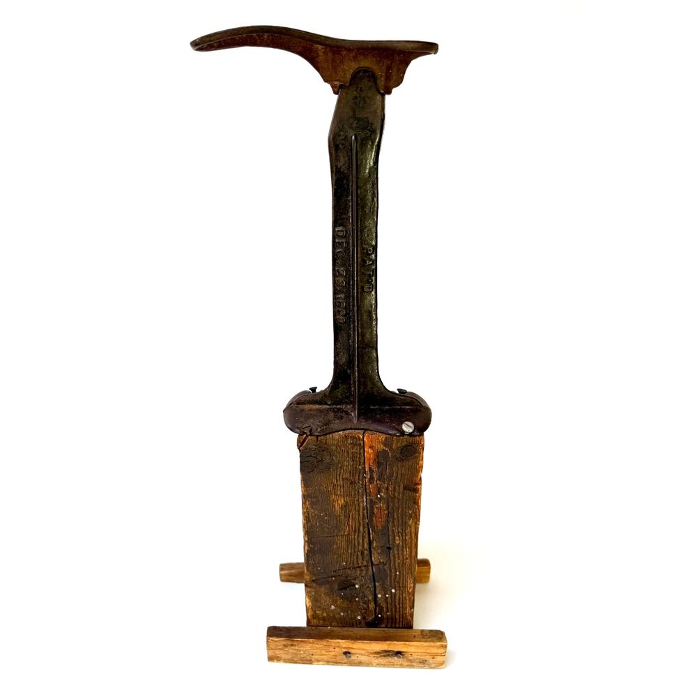 Antique Cobbler’s Last On Original Wood Stand, Late 19th Century